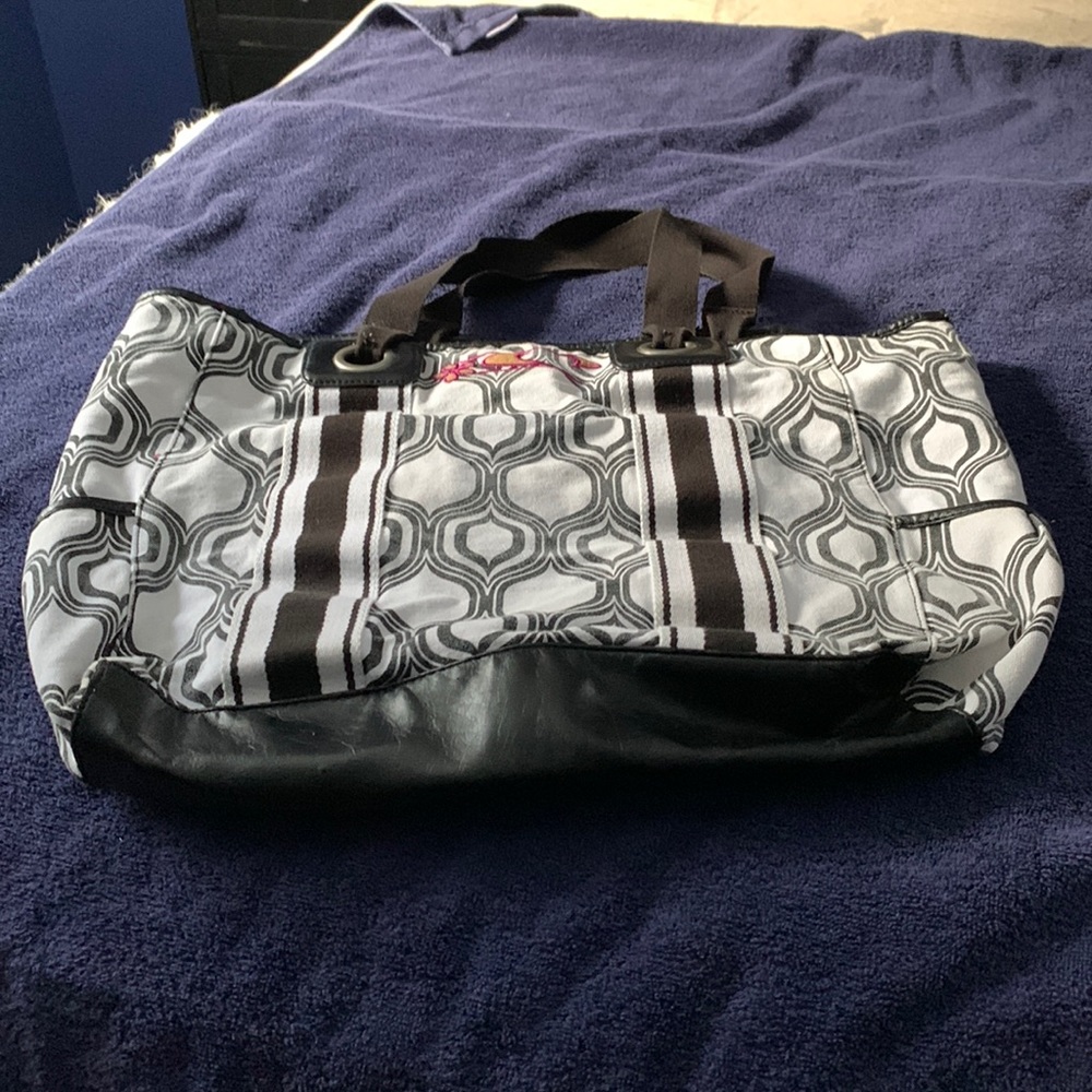 Stylish Black and White Tote Bag